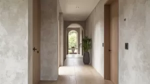 tynk ozdobny na korytarz